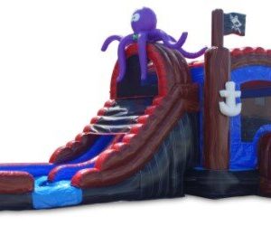 Pirate Cove 5 in 1 Combo Dual Lane Waterslide