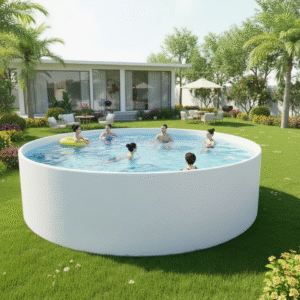 Large Ipoolgo Type DWF Inflatable Above Ground Pool 6mx1.5m Durable Drop Stitch Swimming Pool for Family Backyard Garden