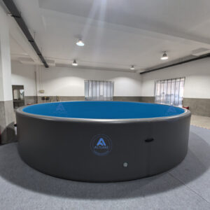 Durable Drop Stitch Inflatable Swimming Pool Commercial Large Round Above Ground Pool With Electric Pump